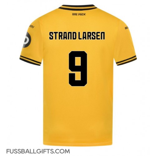 Wolves Jorgen Strand Larsen #9 Fußballbekleidung Heimtrikot 2024-25 Kurzarm